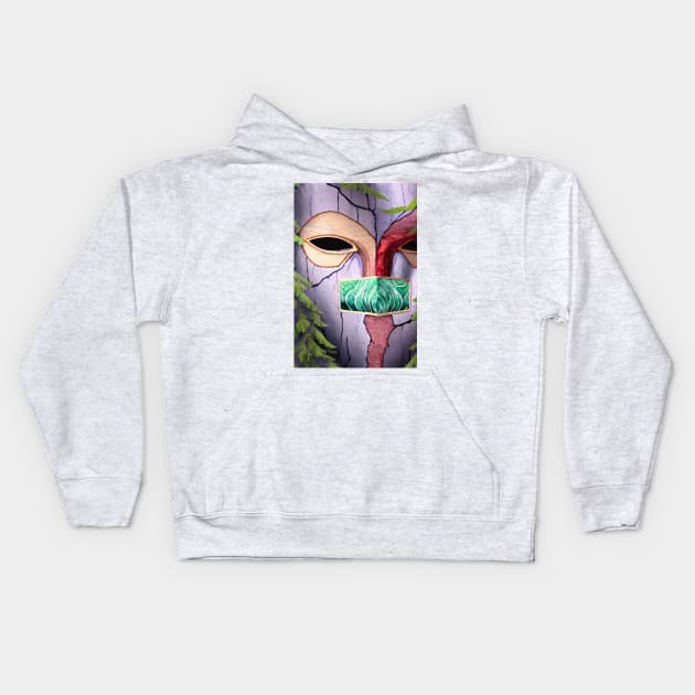 Mask Kids Hoodie by BeNadine